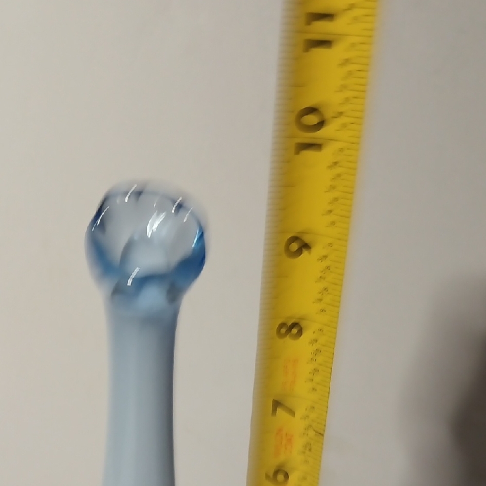 Fenton Blue Art Glass Vase - Picture 7 of 8